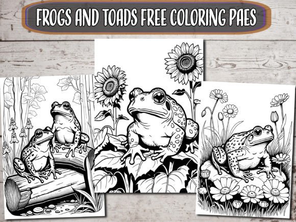 Frogs and Toads Coloring Pages Collection