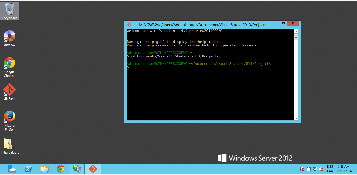 Moverse al directorio