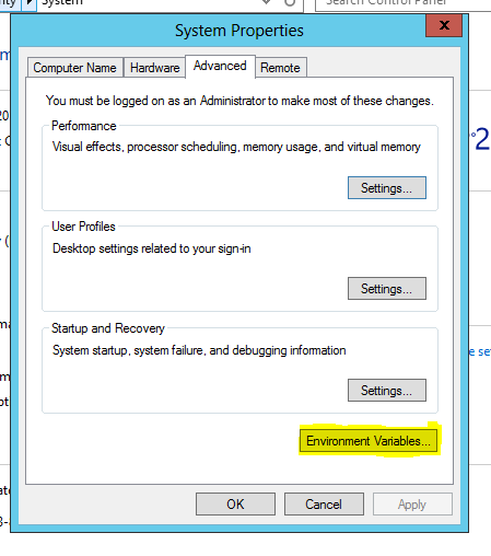 Variables de entorno