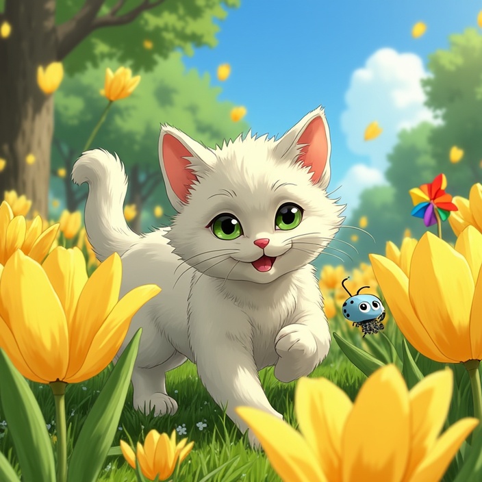 Little Cat TaoTao's Adventure in the Colorful Park