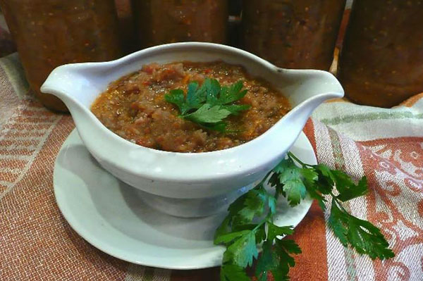 кабачково-баклажанная икра
