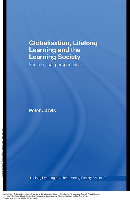 Globalisation, lifelong learning and the learning society sociological perspectives