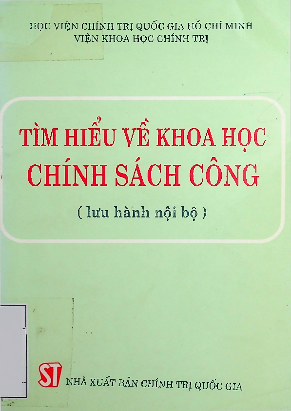 Tìm hiểu về khoa học chính sách công