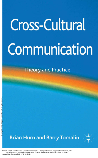 Cross-Cultural communication Theory and practice