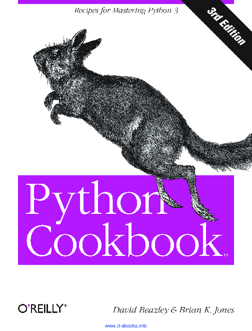Python CookbookRecipes for Mastering Python