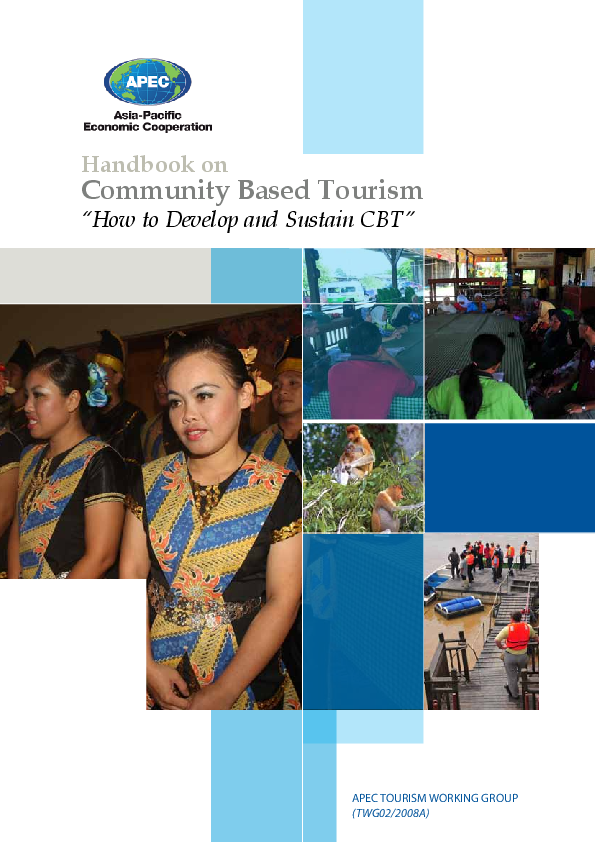 Handbook on Community Based Tourism “How to Develop and Sustain CBT”