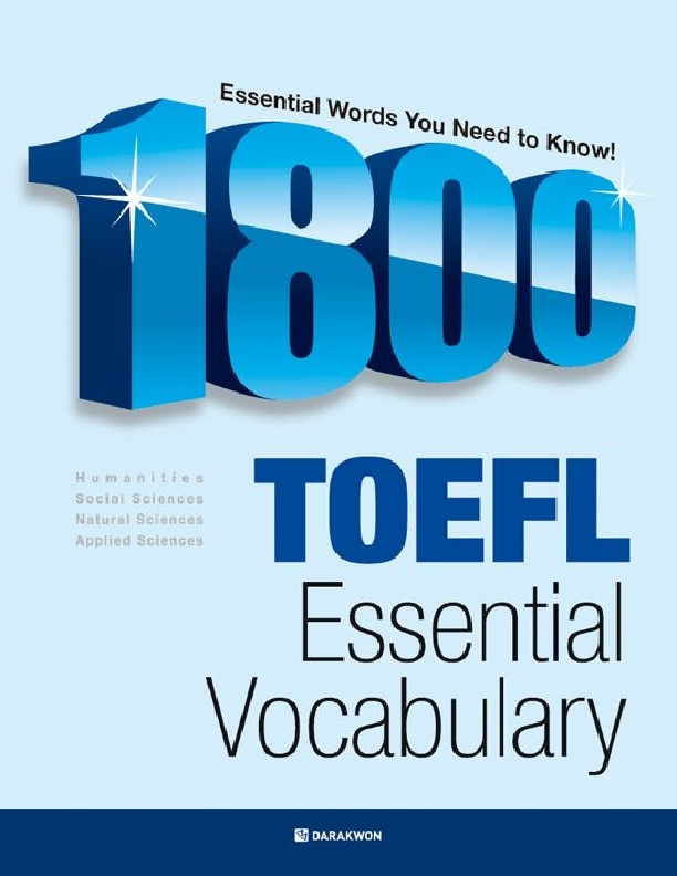 1800 TOEFL Essential vocabulary