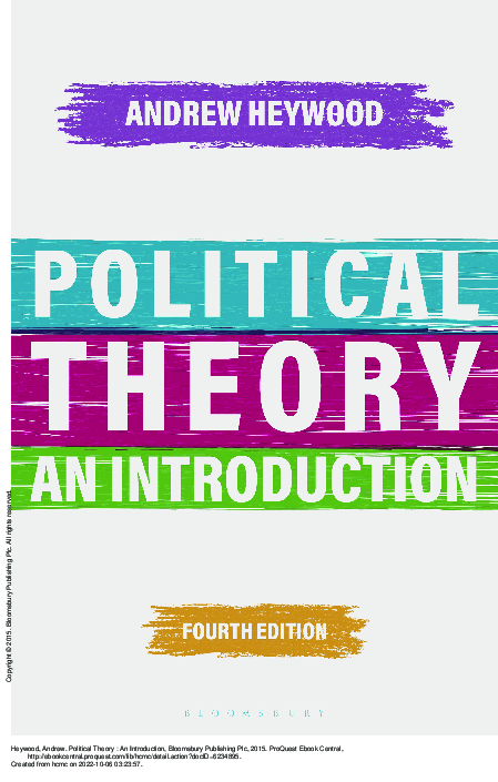 Political theory an introduction