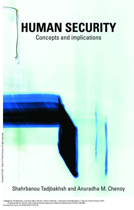 Human security concepts and implications