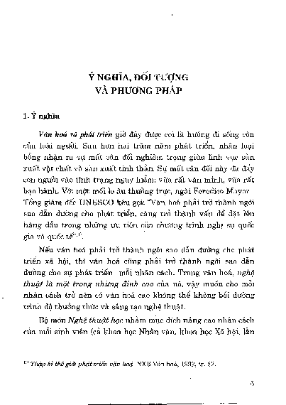 Ý nghĩa, đối tượng và phương pháp