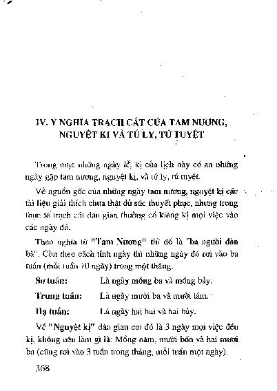 Ý nghĩa trạch cát của tam nương, nguyệt kỵ và tứ ly, tứ tuyệt