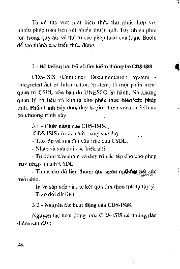 Hệ thống lưu trữ và tìm kiếm thông tin CDS-ISIS