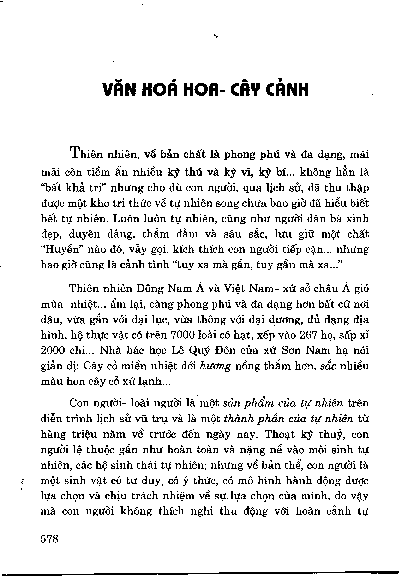 Văn hoá hoa - cây cảnh