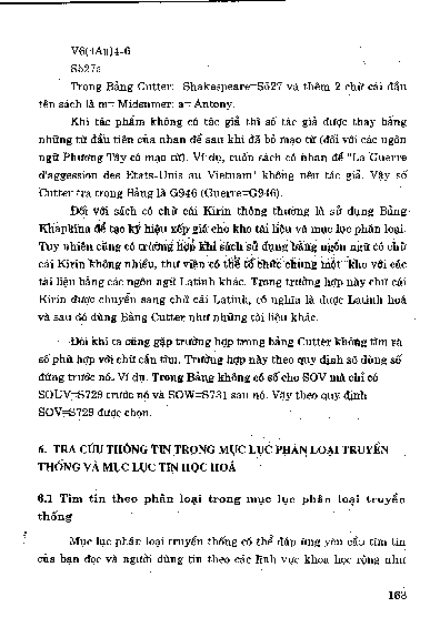 Tra cứu thông tin trong mục lục phân loại truyền thống và mục lục tin học hoá