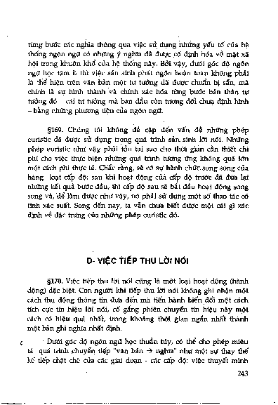 Việc tiếp thu ngôn ngữ