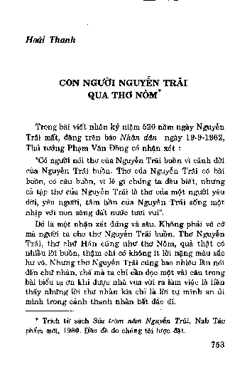 Con người Nguyễn Trãi qua thơ Nôm