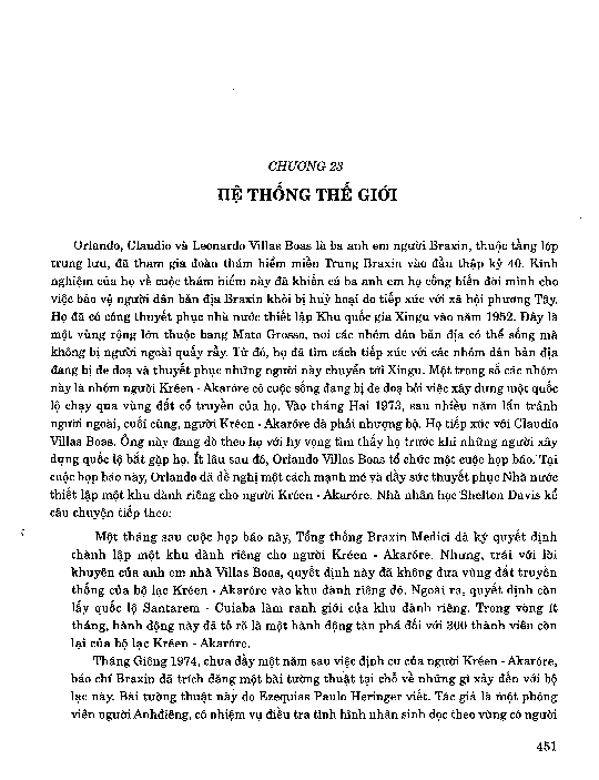 Chương 23 Hệ thống thế giới