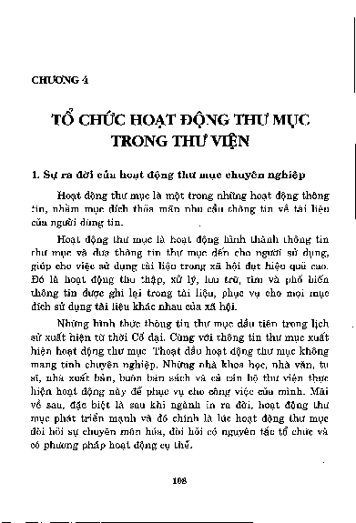 Chương IV Tổ chức hoạt động thư mục trong thư viện