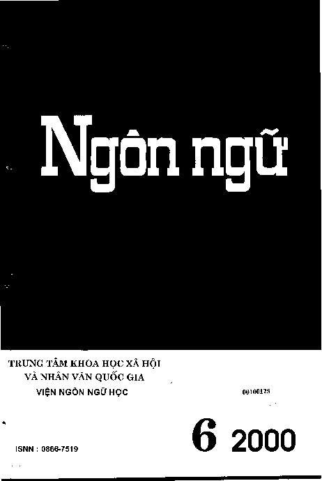 Mục lục số 6 năm 2000