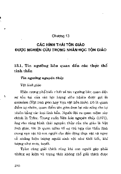 Chương 13 Các hình thái tôn giáo được nghiên cứu trong nhân học tôn giáo