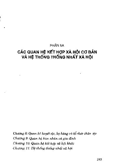 Chương 8 Quan hệ huyết tộc, họ hàng và tổ chức thân tộc