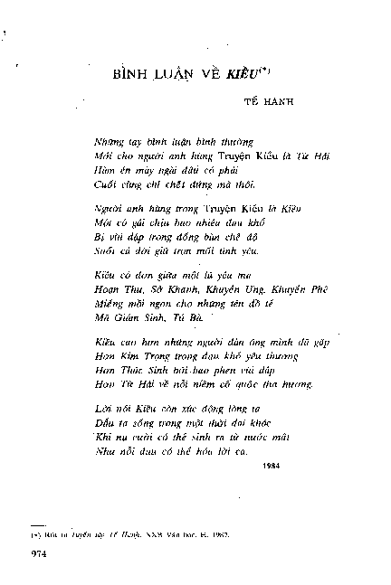 Bình luậ n về Kiều