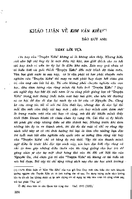 Khảo luậ n về Kim Vân Kiều