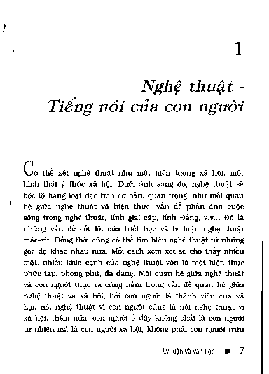 Nghệ thuậ t - Tiếng nói của con người
