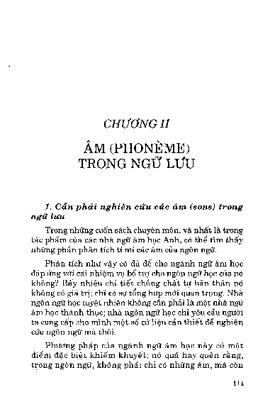 Chương II Âm ( Phonème ) trong ngữ lưu