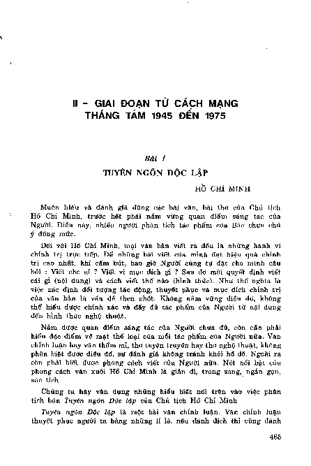 Bài 1 Tuyên ngôn độc lậ p