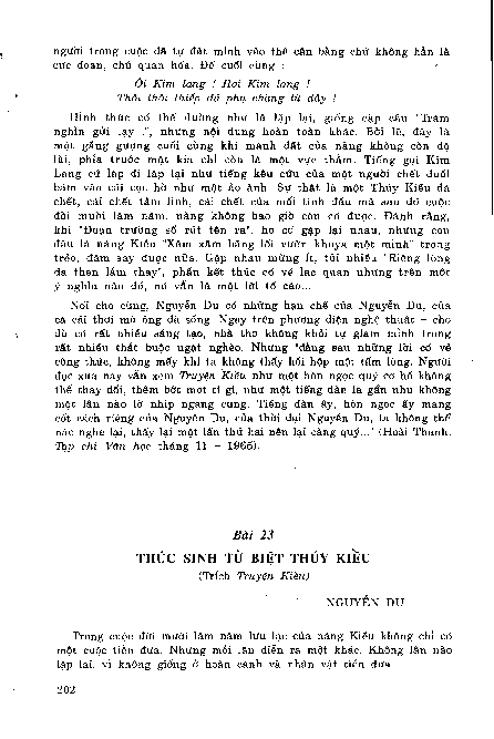 Bài 23 Thúc Sinh từ biệt Thuý Kiều