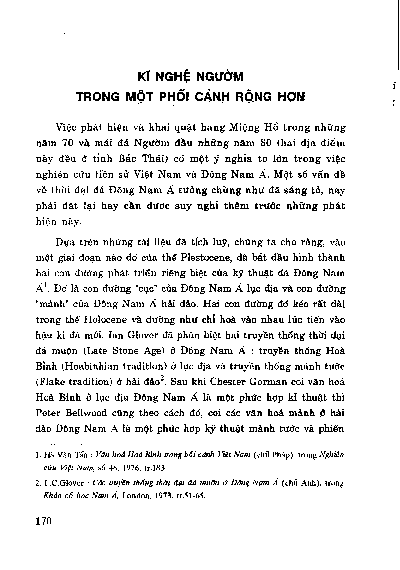 Kỹ nghệ Ngườm trong một phối cảnh rộng hơn