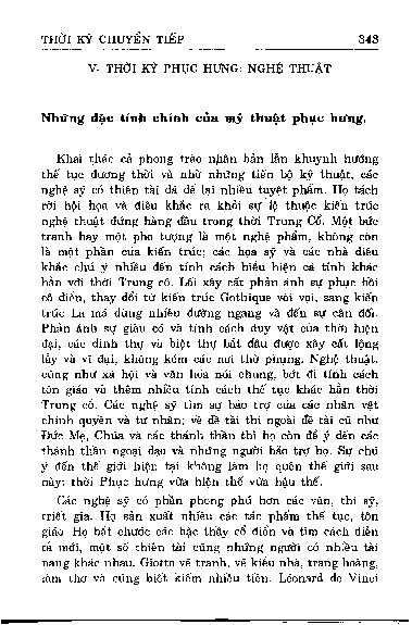 Thời kỳ phục hưng Nghệ thuậ t