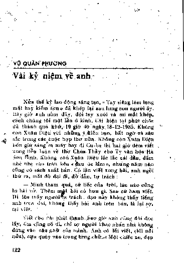 Vài kỷ niệm về anh