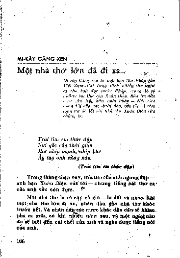 Một nhà thơ lớn đã đi xa...