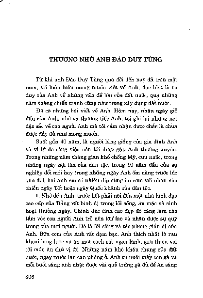 Phụ lục Thương nhớ anh Đào Duy Tùng