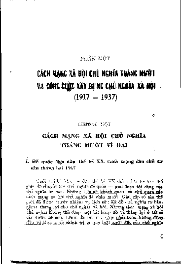 Chương I Cách mạng xã hội chủ nghĩa Tháng Mười vĩ đại