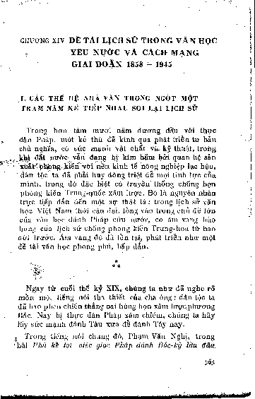 Chương XIV Đề tài lịch sử trong văn học yêu nước và cách mạng giai đoạn 1858 - 1945