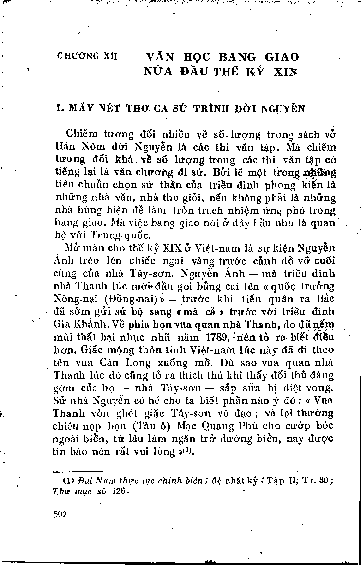 Chương XII Văn học bang giao nửa đầu thế kỷ XIX