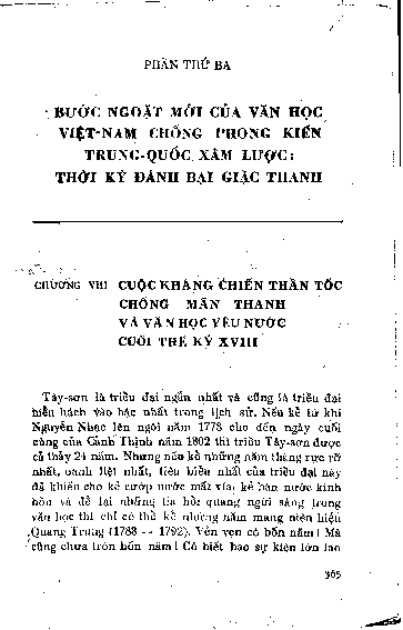 Chương VIII Cuộc kháng chiến thần tốc chống Mãn Thanh và văn học yêu nước cuối thế kỷ XVIII