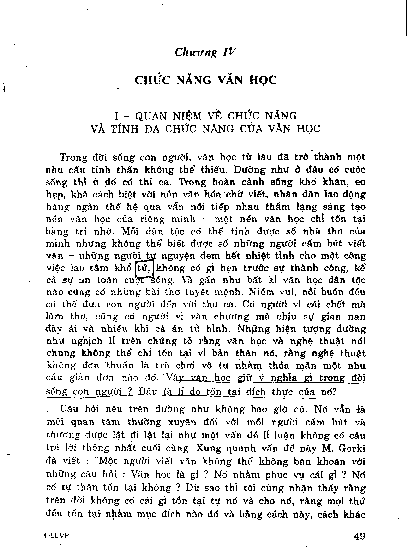 Chương IV Chức năng văn học