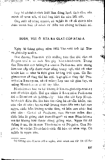 Buồn, vui ở Xta-ra-glat-côp-xcai-a