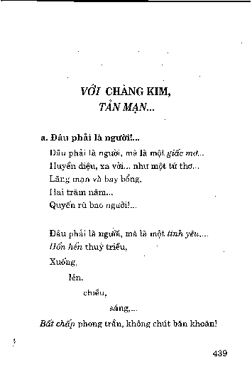Với chàng Kim, tản mạn ...