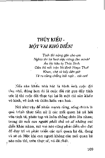 Thúy Kiều - Một vai khó diễn !