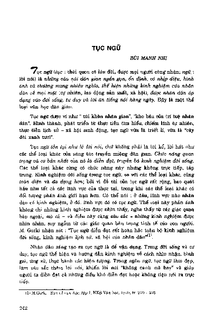 Tục ngữ