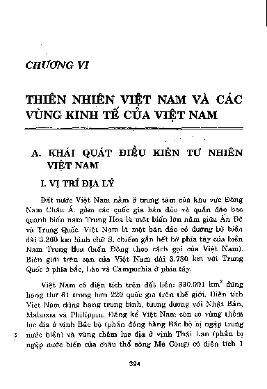 Khái quát điều kiện tự nhiên Việt Nam