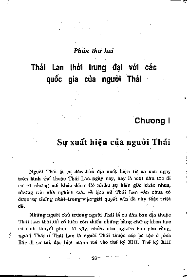 Chương I Sự xuất hiện của người Thái