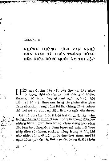 Chương IV Những chứng tích văn nghệ dân gian từ trên trống đồng đến giữa dòng Quốc âm thi tậ p