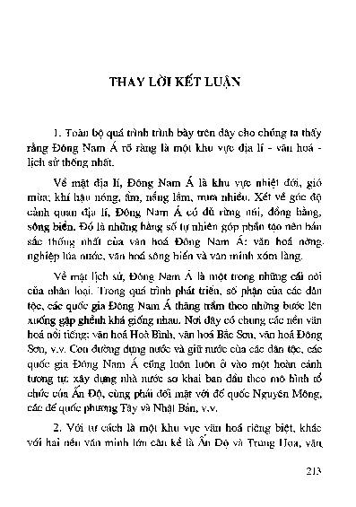 Thay lời kết luậ n