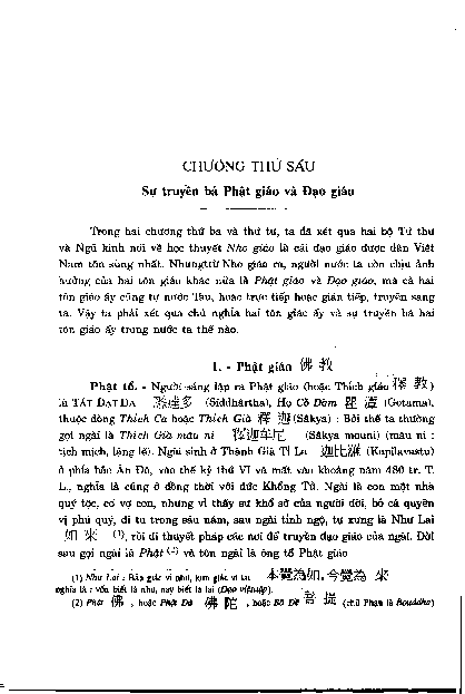 Chương thứ sáu Sự truyền bá Phậ t giáo và Đạo giáo
